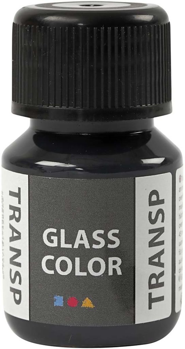 Glass Color Transparent, zwart, 35ml [HOB-31679]